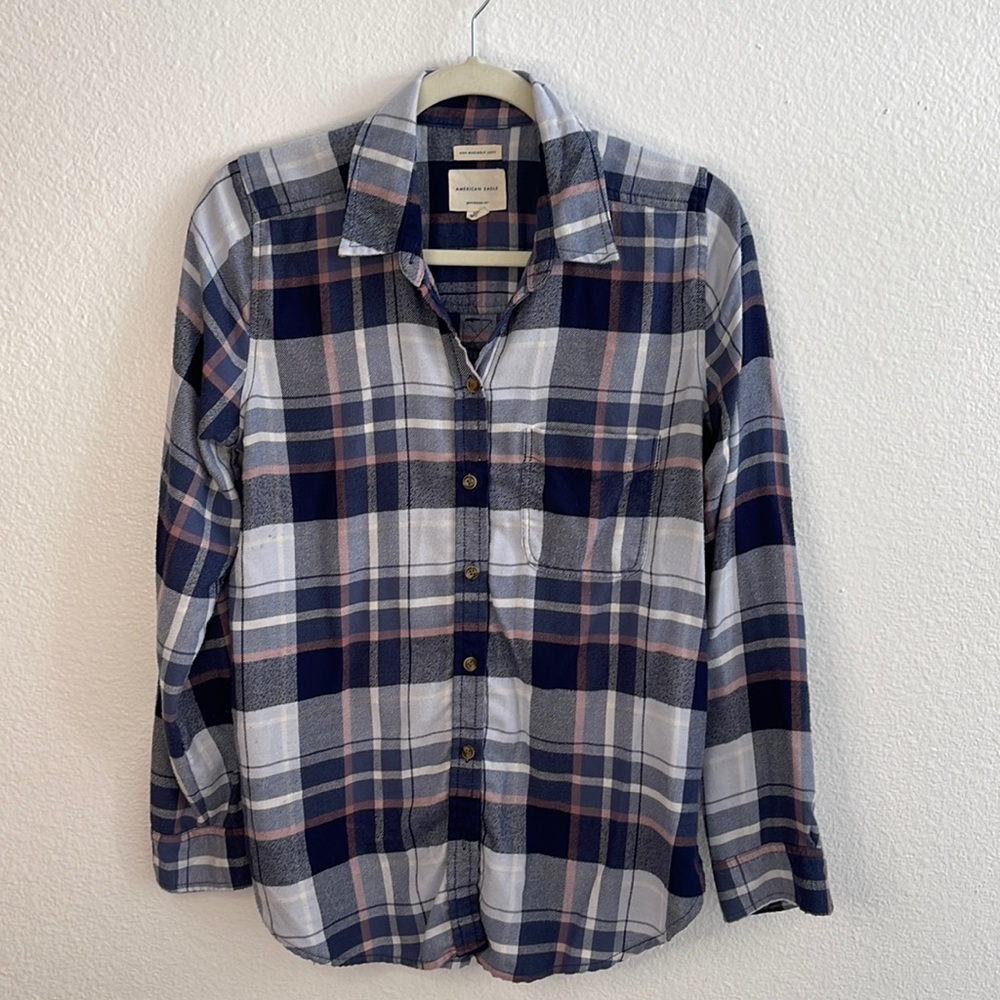 AE plaid button up